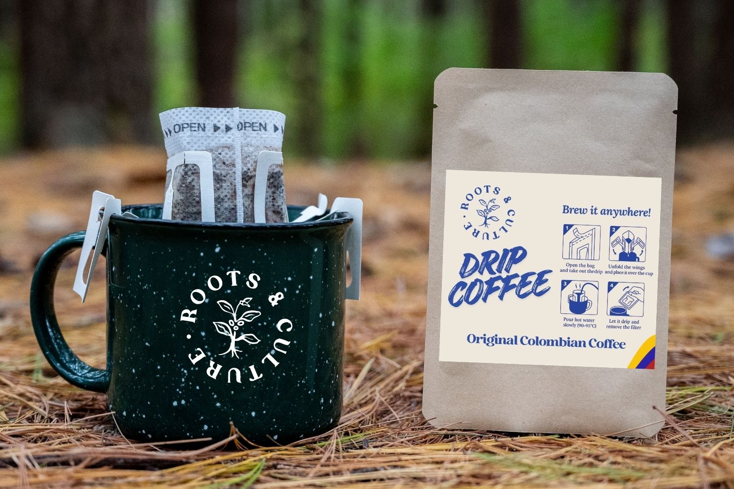 5 Drip Coffee Pack with Box – Colombian Coffee